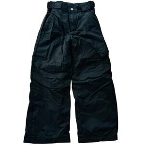 Columbia Kids Ski Pant Size XS 6/7 Black Snow Bib Winter Ski Snow Tubing